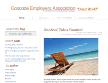 Tablet Screenshot of cascadeemployersblog.com